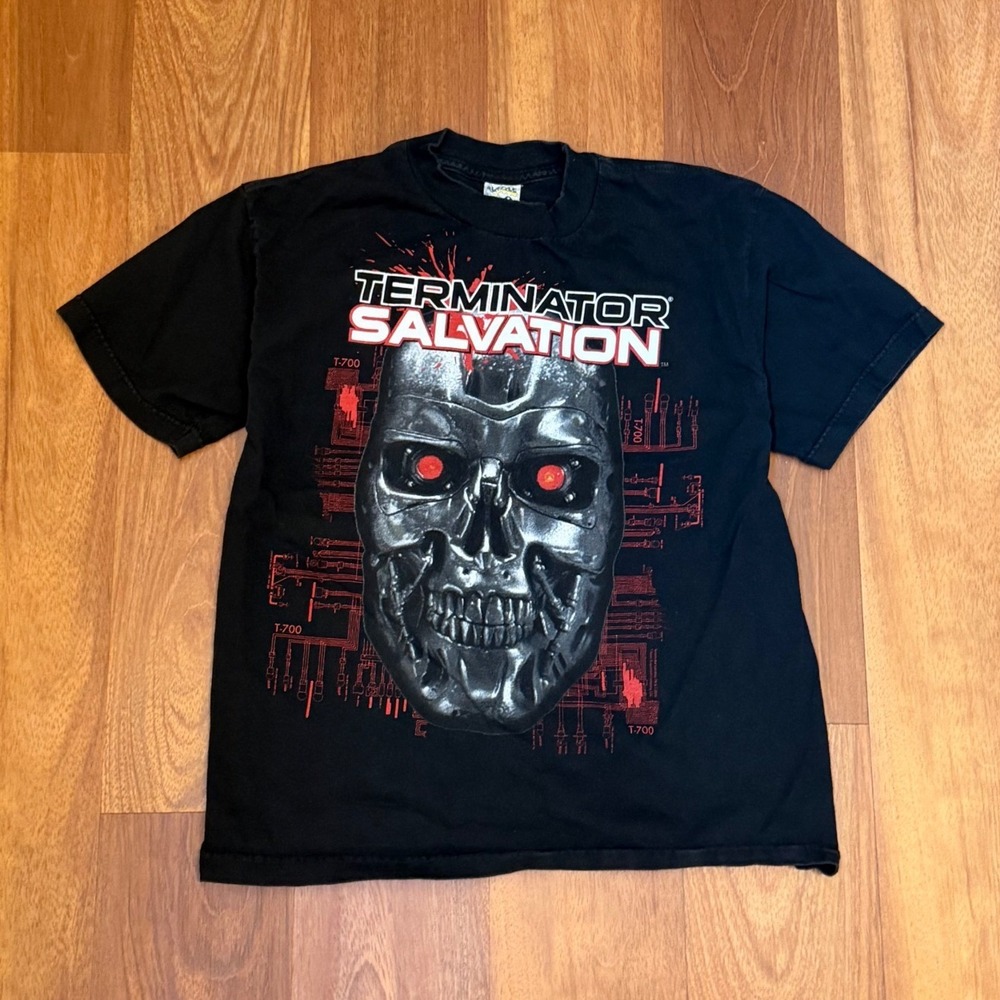 2009 Terminator Salvation Youth Graphic T-Shirt Size XL